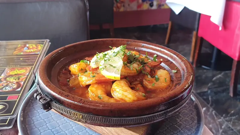 Tajine z krewetkami